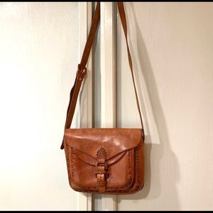 Handmade leather satchel